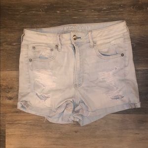 American Eagle “super stretch” jean shorts